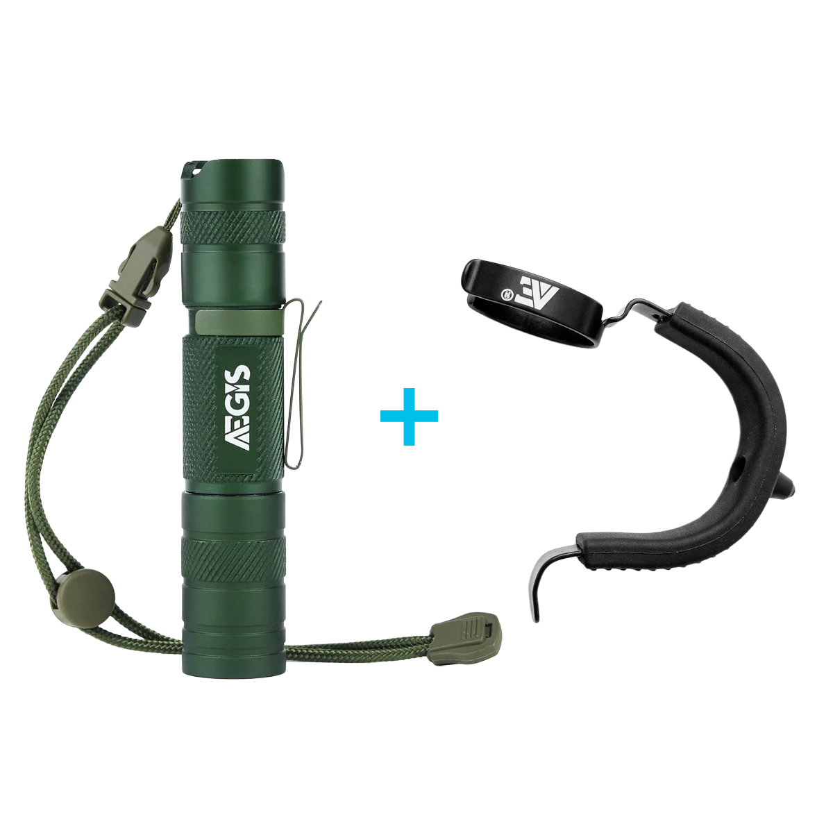 KIT Lanterna Tática Aegis TL-08 + Anel Tático