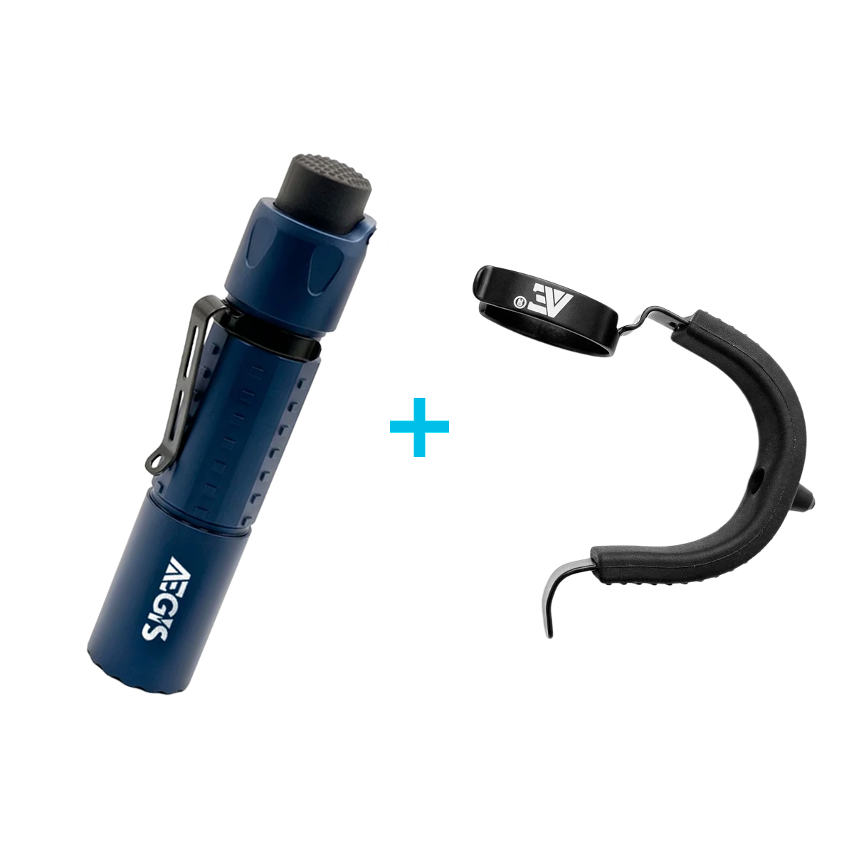 KIT Lanterna Tática Aegis Nox + Anel Tático
