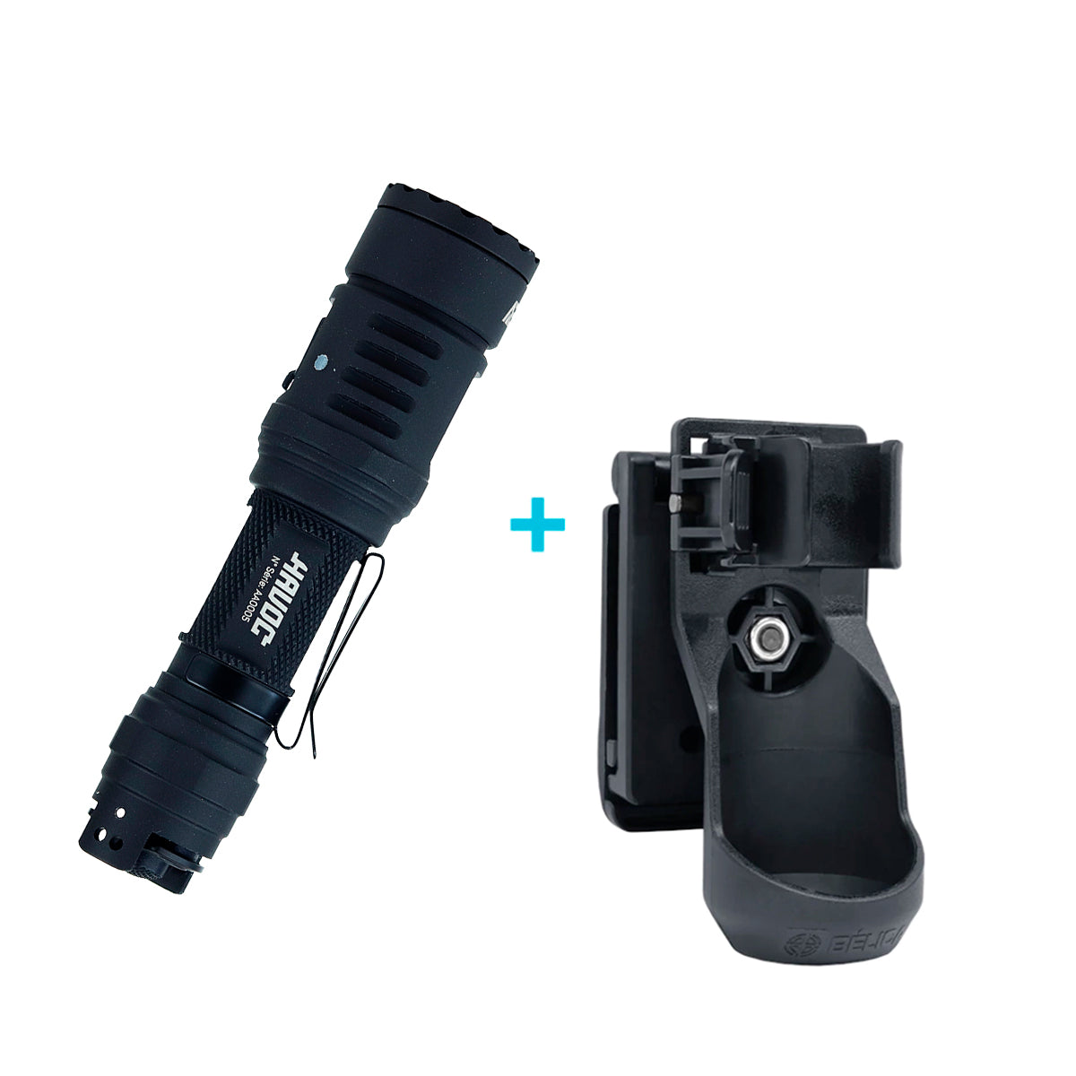 KIT Lanterna Tática Aegis Havoc + Porta Lanterna Police Fast Bélica