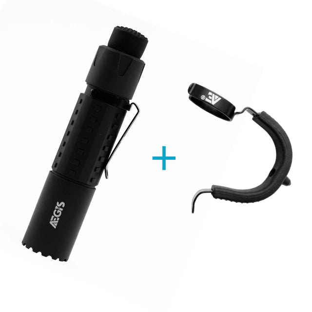 KIT Lanterna Tática Aegis Nox + Anel Tático