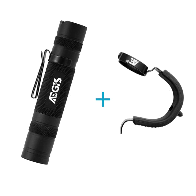 KIT Lanterna Tática Aegis TL-08 + Anel Tático
