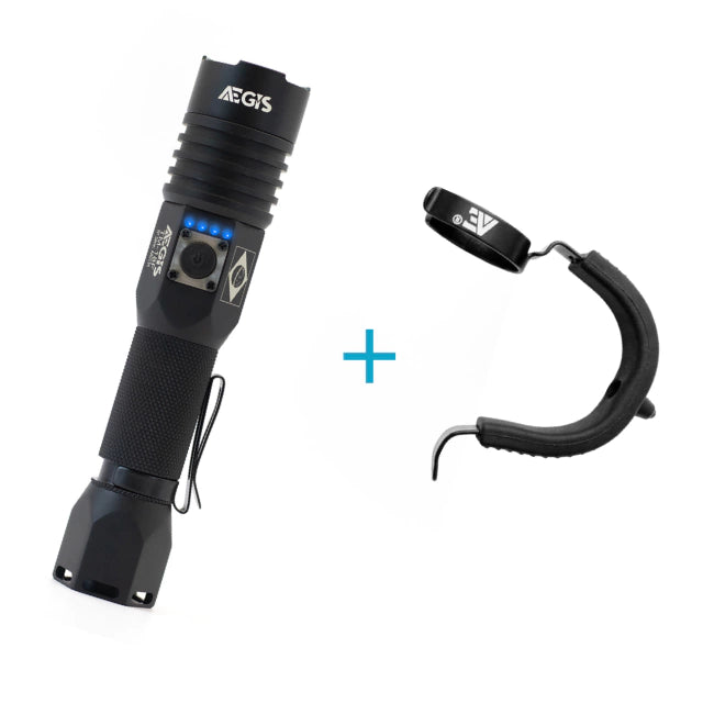 KIT Lanterna Tática Aegis TM-18F + Anel Tático